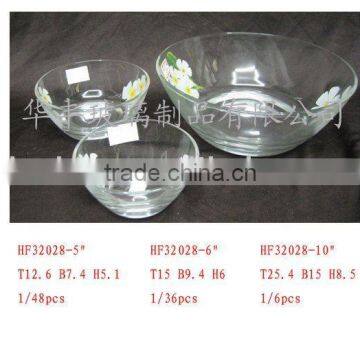 Glass bowl, clear glass bowl,glass salad bowl