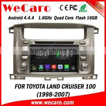 Wecaro WC-TL7020 7" Android 4.4.4 car stereo 1024 * 600 for toyota land cruiser navigation system WIFI 3G 1998-2007