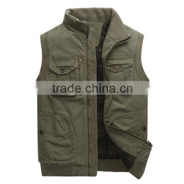 multi-pockets clothing casual spring outdoor men vest&waistcoat 2015