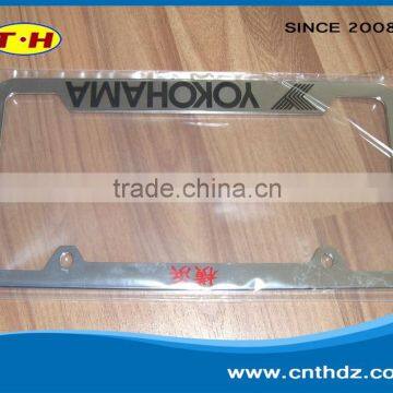 Professional production plastic products license plate frame