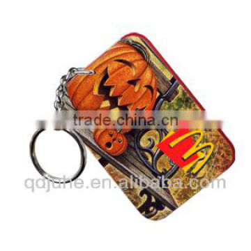 Sublimation plastic rectangle keyring