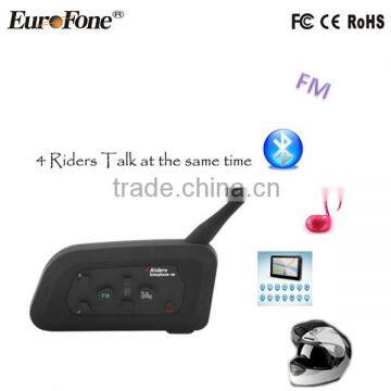 4 people Motorcycle communication Helmet Bluetooth Interphone