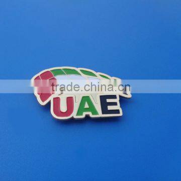 UAE flag pin gold colorful magnetic lapel pin badge