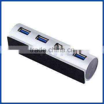 Aluminium Housing 5Gbps 4port USB 3.0 Hub With LED Light for Macbook photo-5