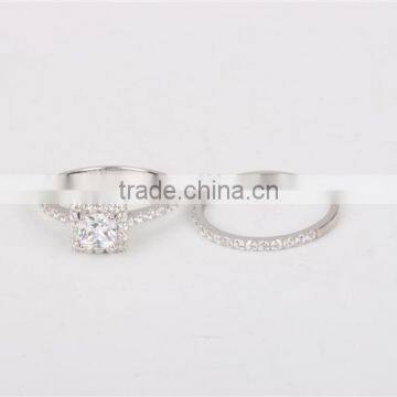 High Quality Fashion Lady's 14k Ring Set Wedding Jewelry AAAAA CZ