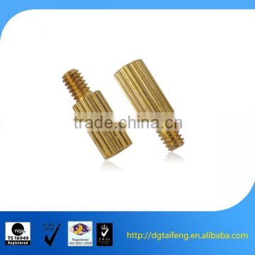 fillister head non standard knurled brass screw