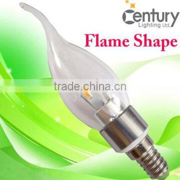 non-frame 5w led candle lighting silver