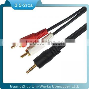 3.5mm stero male to 2RCA audio cable