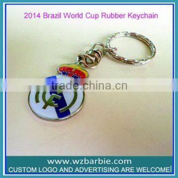 promotional football club logo keychain