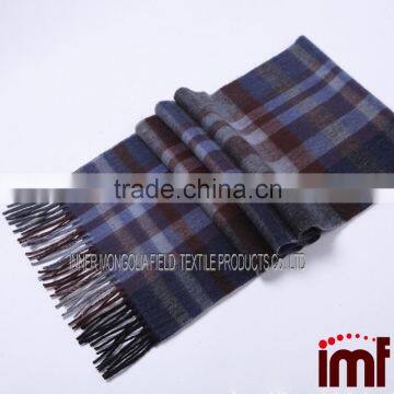 Smart Check Cashmere Men's Scarf