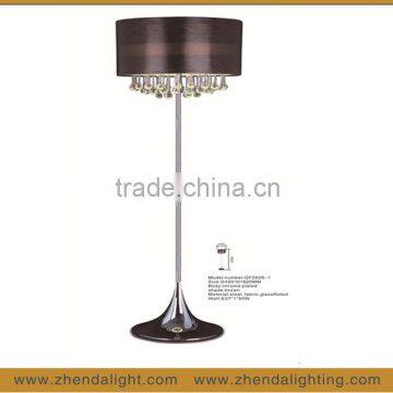 modern brown color led glass chandelier floor lamp