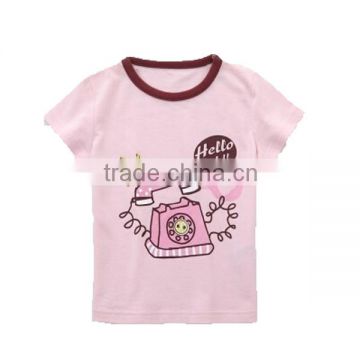 China gold supplier 95% cotton kids t-shirt supreme Quality fancy children shirt white simple design tee