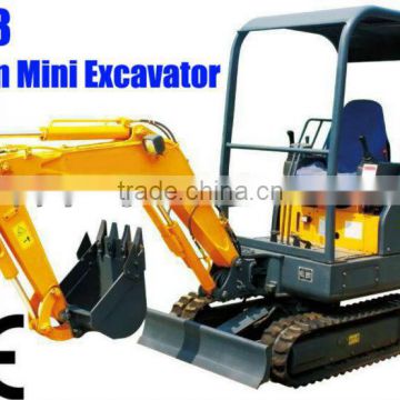 garden crawler excavator with UK engine,rubber tracks,Italian valve,0.05cbm bucket,sunproof,CE prove