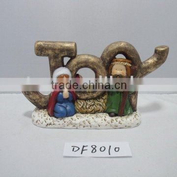 polyresin nativity led