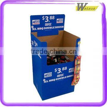 BBQ brush cardboard floor dump bin display