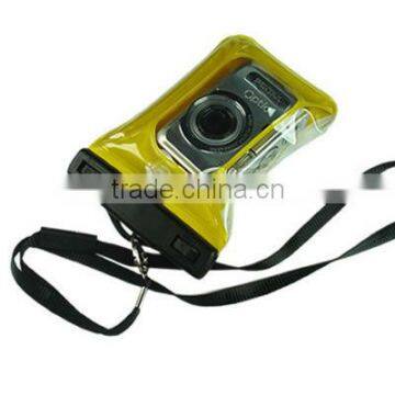 simple yellow pvc digital camera waterproof case