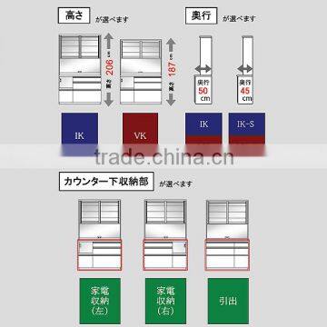 Japanese High Quality Kitchen Kabinet With Diamond High Gloss Material photo-2