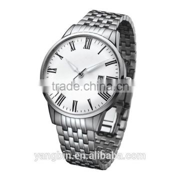 OEM 2015 skeleton autometic all stainless steel factory Men Watch