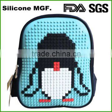 Novelty Fanny Diy Silicone Silicone Book Bag Kids School Backpack photo-3