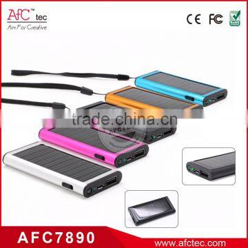 Small 1200mAh solar panel solar powered cell phone charger