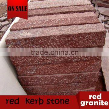 chinese natural red granite kerb stone for paving