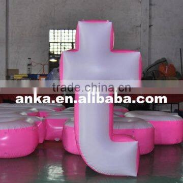 Advertising new letter shaped inflatable balloon