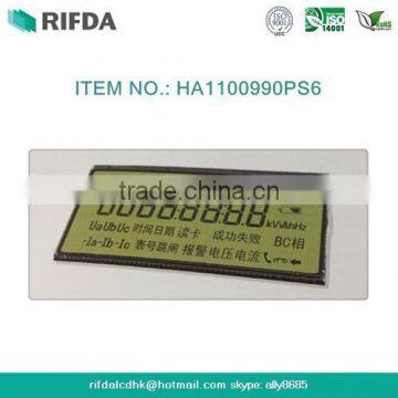 8 digit segment lcd display panels for electricity meter