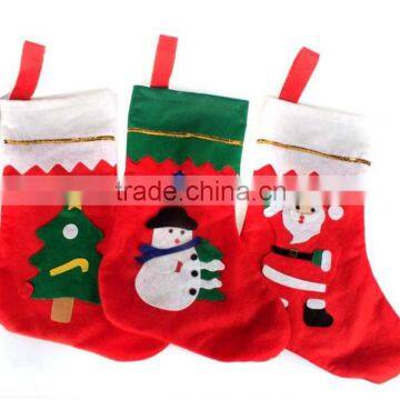 SD013 2015 New Year Children Gift Decorative Felt Christmas Stocking