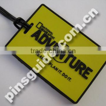 Tag Type and Plastic Material pvc luggage tag