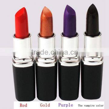 The vampire style dark colors wholesale lipstick Danimer 4 color waterproof lipsticks