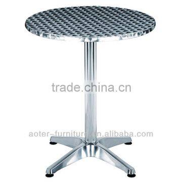 Modern style stainless steel aluminum alloy leg coffee table