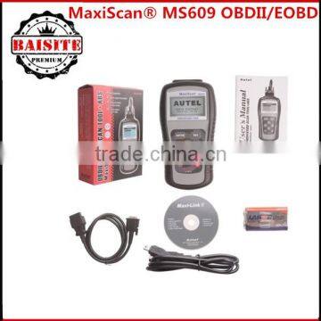 Promotion price!!Professional auto car code reader Original MaxiScan MS609 OBDII/EOBD Scan Tool Diagnosis scanner for ABS Codes