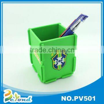 Latest design promotional custom portable table pvc pen container