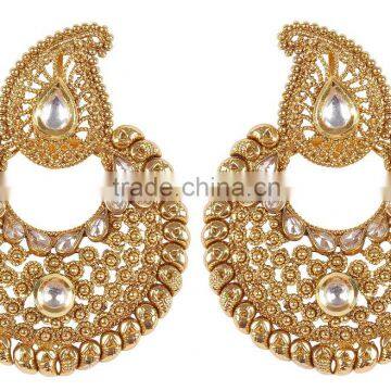 Indian Bollywood Style Chaandbaala Earrings photo-2