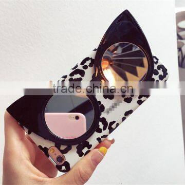 Sexy Smart Girl Glasses Leopard Case for Apple Iphone 6 6s 4.7 photo-3