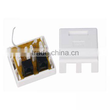 Cheap Price Dual Port Cat6 RJ45 UTP Surface Mount Box