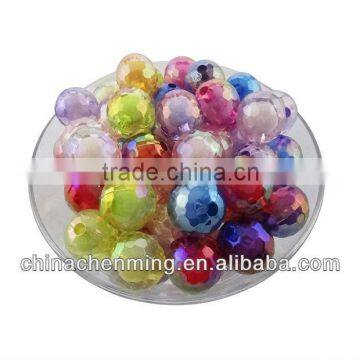 2014 new design colorful acrylic round miracle bead