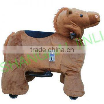 JL-B23 Electric Brown Horse Rides, Ride on Brown Horse, Walking Brown Horse, Brown Horse Scooter,walking Animal photo-3
