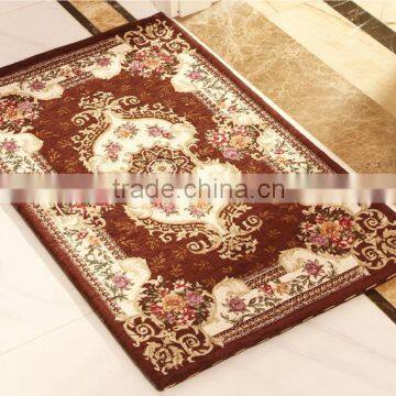 Hot sale chenille acrylic jacquard floor carpets