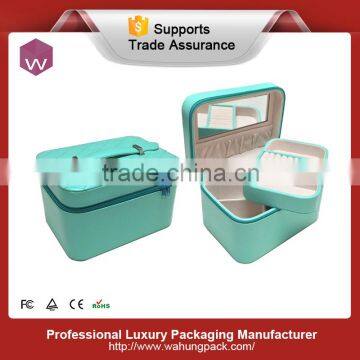 new leather gift jewelry organizer box