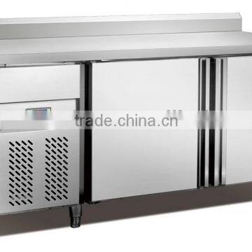 stainless steel counter refrigerator/kitchen workbench freezer