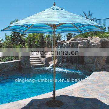 High quality wooden parasol umbrella tent beach sun umbrella