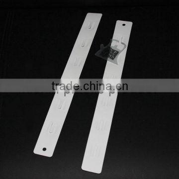 frosted white pp 10 hooks oem plastic clip strip