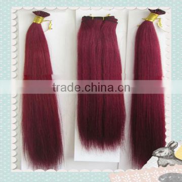 Wholesale human hair grade aaa brazilian hair weaves red hair