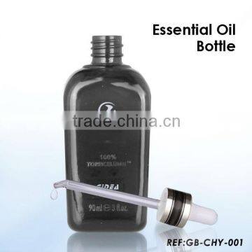 black glass cosmetic bottles