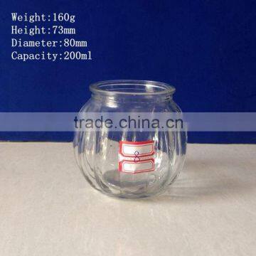 Big and Small Pumpkin Shape Glass Jar 1300ml