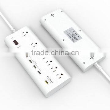 Desktop usb charger 13 amp 110-125volt American type Plug socket outlet
