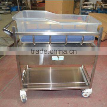 Special bed for baby nursing of medical stainless steel baby bed with drawer