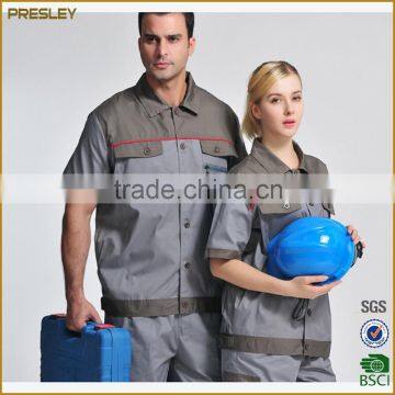 Reflective safety summer shortsleeve workwear on road vis workwear clothing cheap safety coverall workwear uniforms