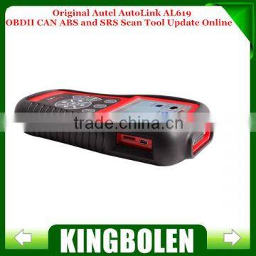 Original Autel Autolink AL619 ABS/SRS + CAN OBDII Diagnostic Scan Tool Turn off Check Engine Light clears codes resets monitors